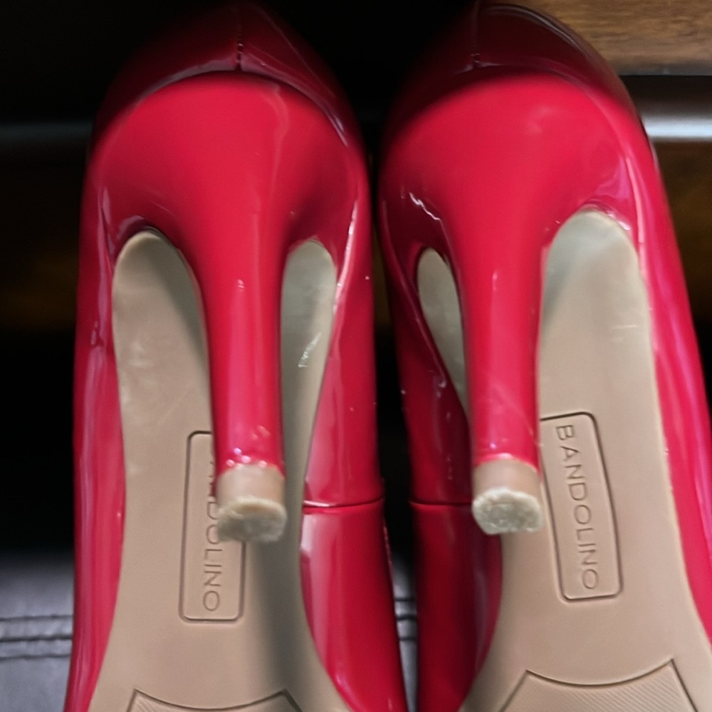 Elegant Red Women's Heels - Picture 7 of 7